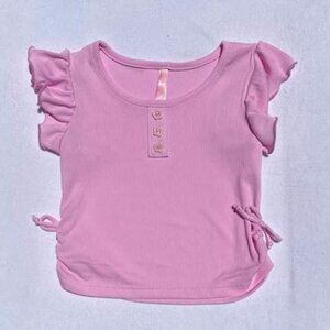 Rosy Pink Girl's Top